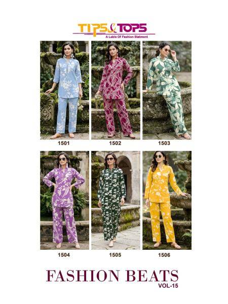 Tips & tops fashion beats vol 15 coord set Kurti distributors in Kolkata